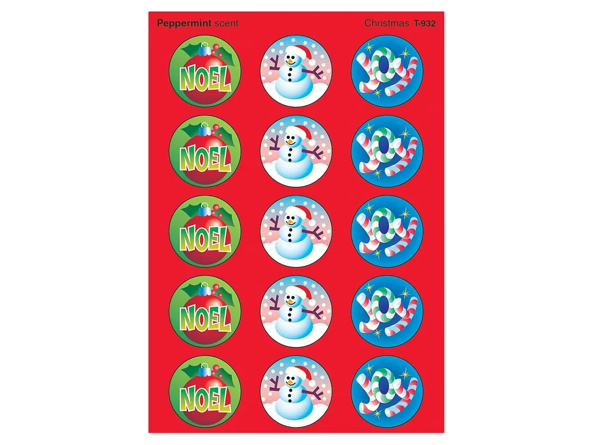 Christmas Peppermint-Scented Stickers - US 6061