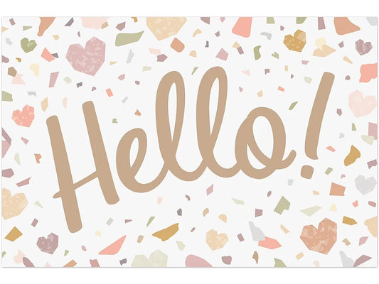 Terrazzo Tones Hello Postcards - US 7865