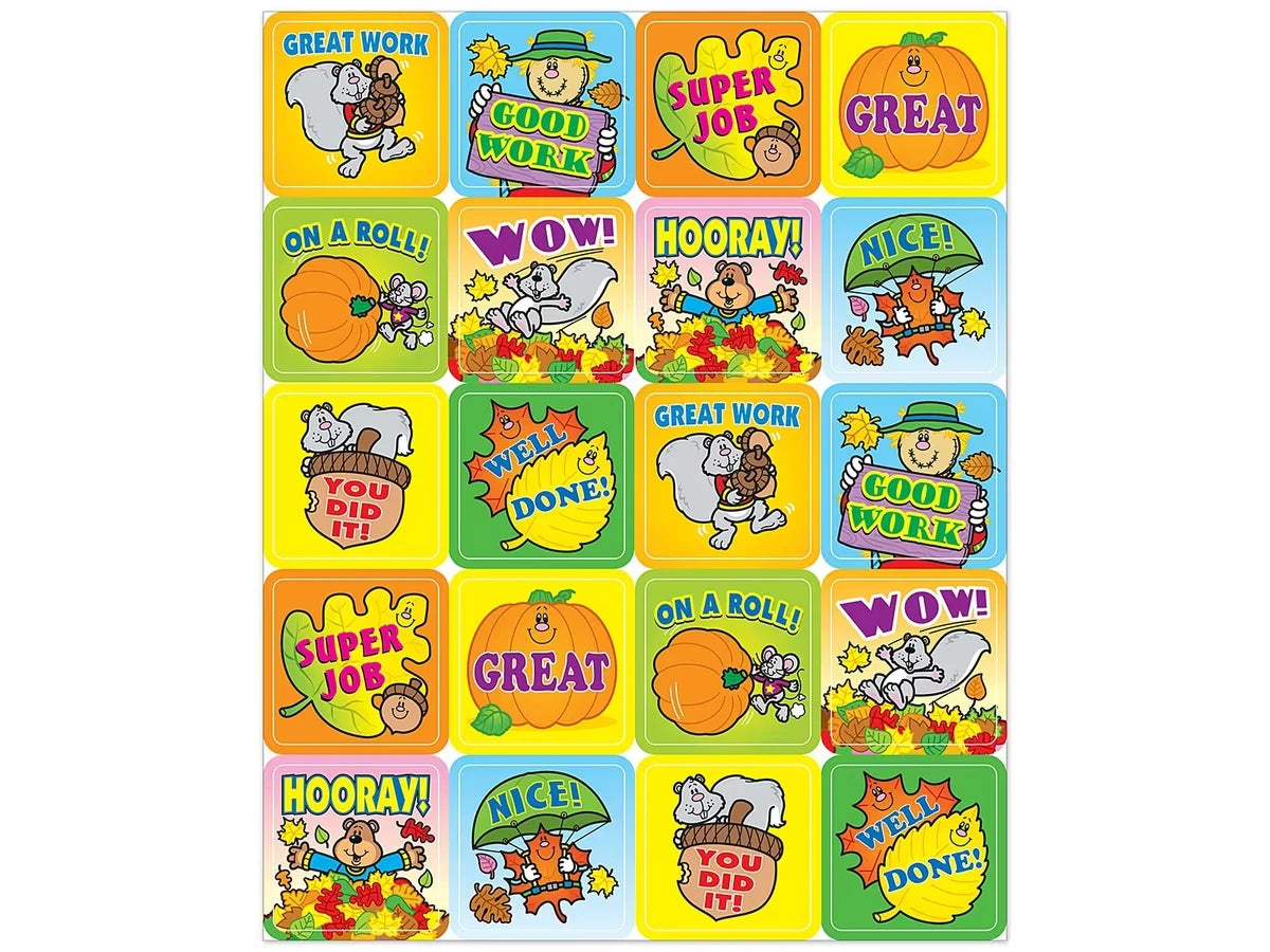 Fall Fun Motivational Stickers - US 3314