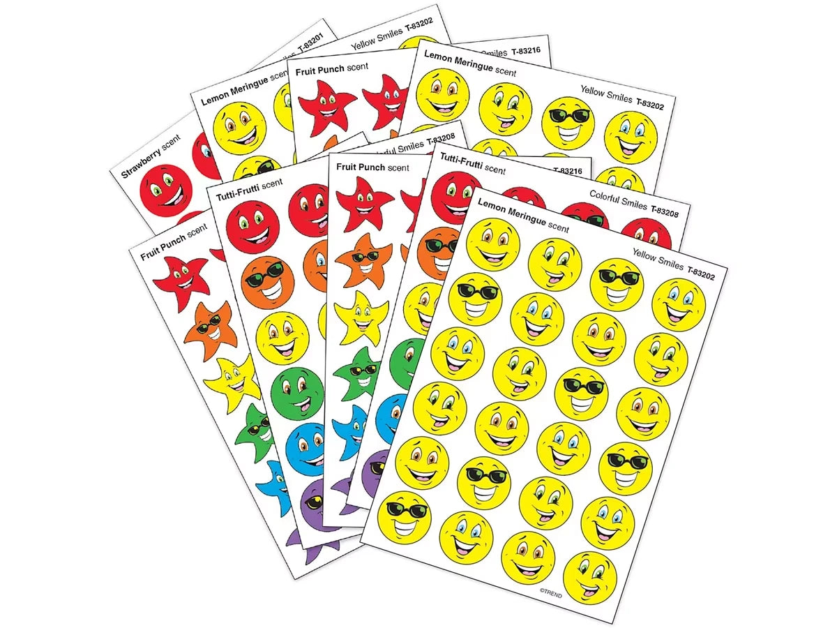 Smiley Face Scented Stickers - Variety Pack - US 1997