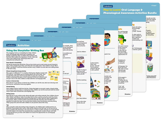 Play to Learn! Oral Language & Phonological Awareness Activities Bundle - US 2662