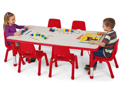 Kids Colors™ Adjustable Rectangular Tables - US 3388