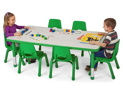 Kids Colors™ Adjustable Rectangular Tables - US 3388