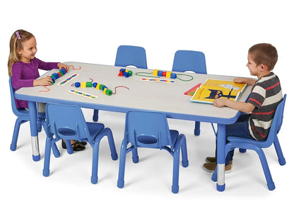 Kids Colors™ Adjustable Rectangular Tables - US 3388