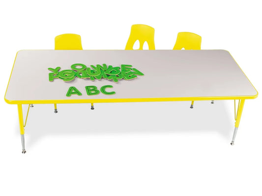 Rainbow Adjustable Rectangular Tables - US 5278