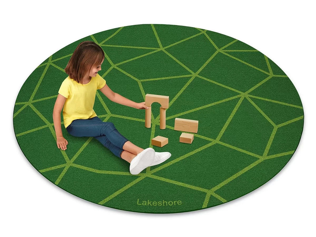 Just Like Home® Natural Mosaic Round Carpet - US 5711