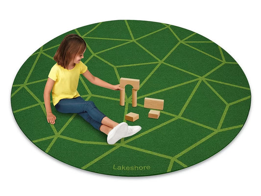 Just Like Home® Natural Mosaic Round Carpet - US 5711