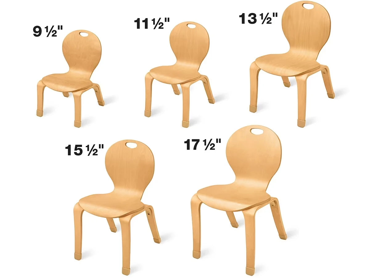 Classic Birch Classroom Stacking Chairs - US 2664