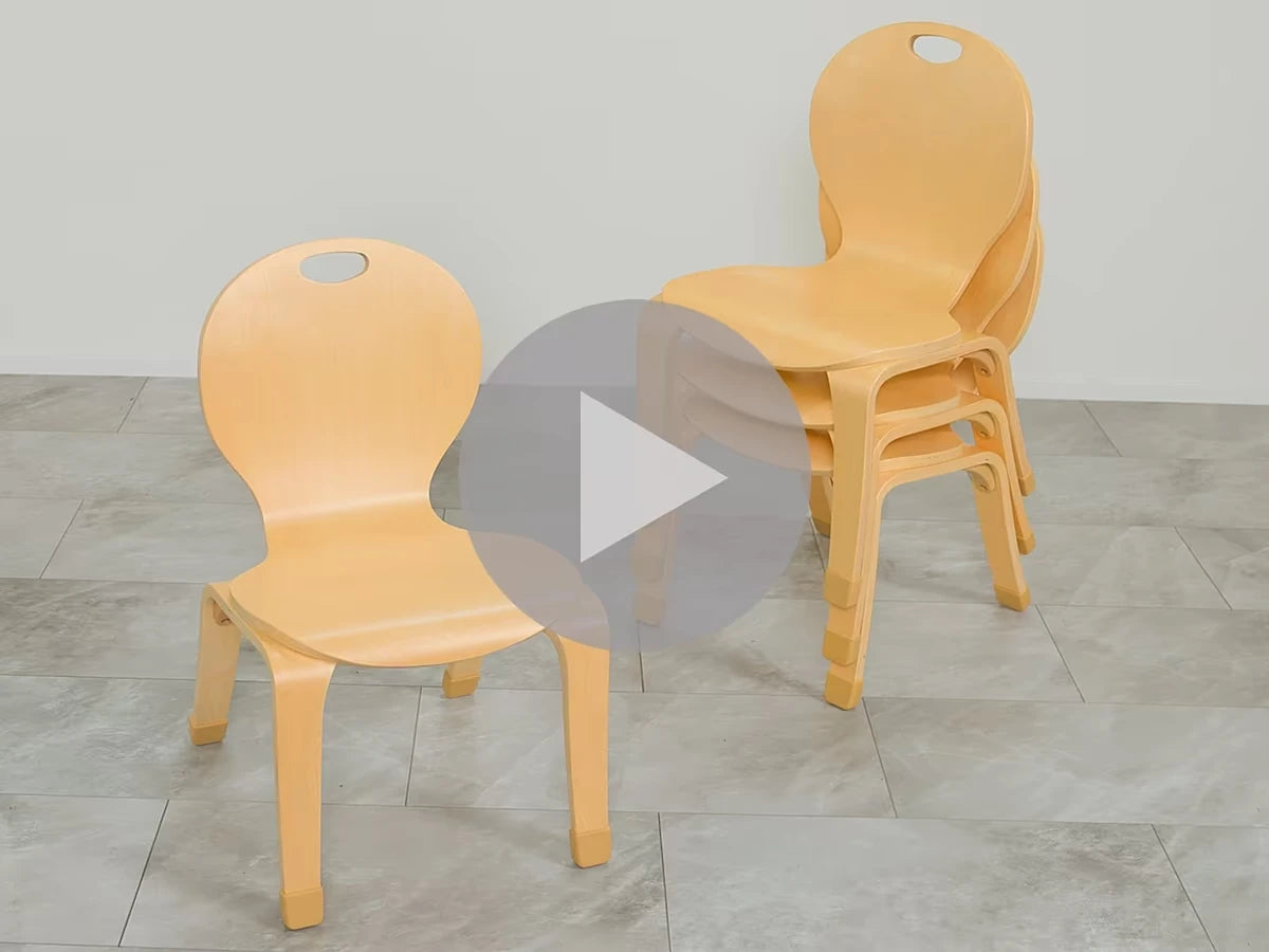 Classic Birch Classroom Stacking Chairs - US 2664