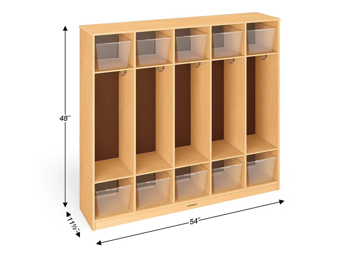 Classic Birch Coat Lockers for 10 - US 8455