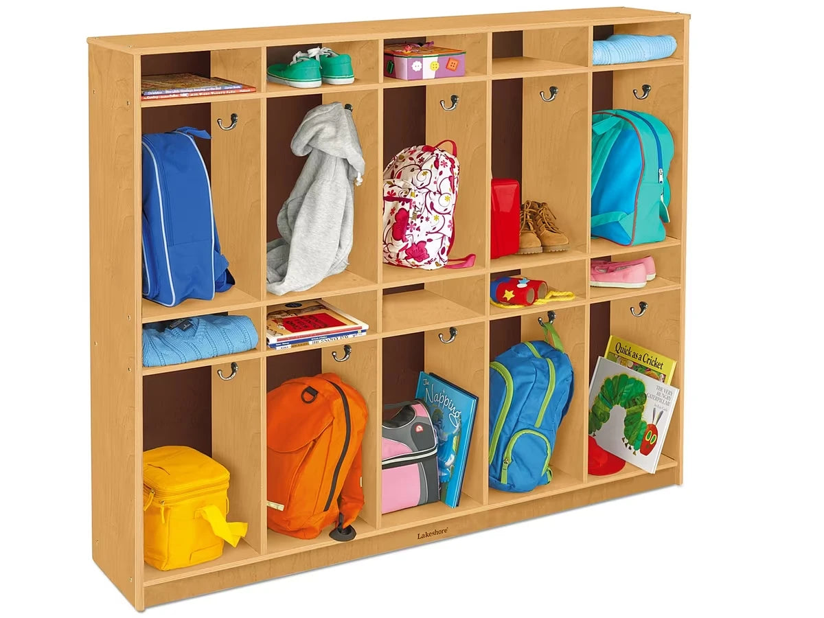 Classic Birch Individual Coat Lockers for 10 - US 1340