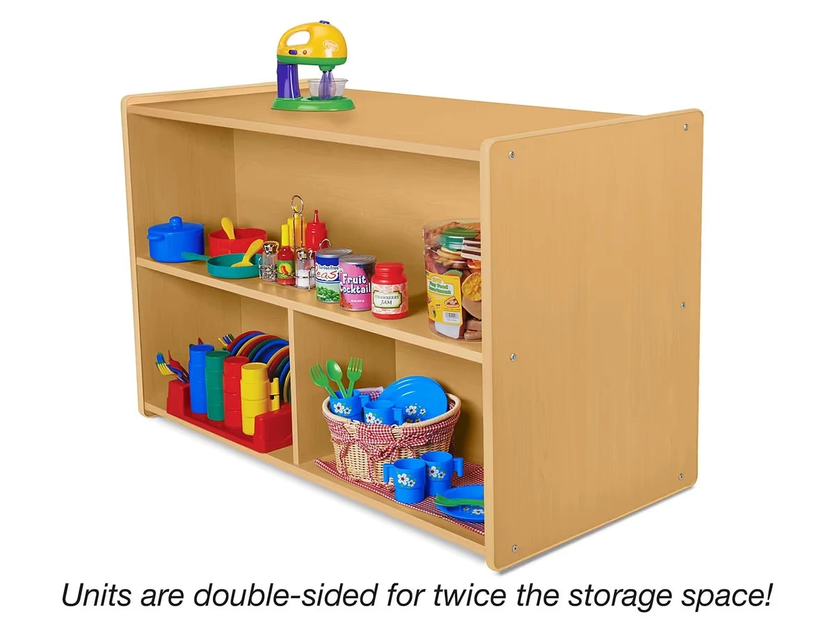 Heavy-Duty Preschool Double-Sided Storage Unit - US 7767