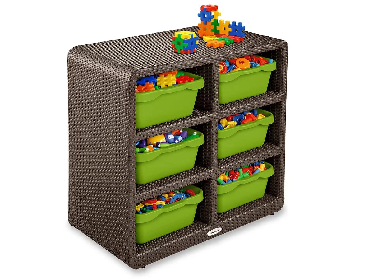 Outdoor 6-Cubby Storage Unit - US 3881