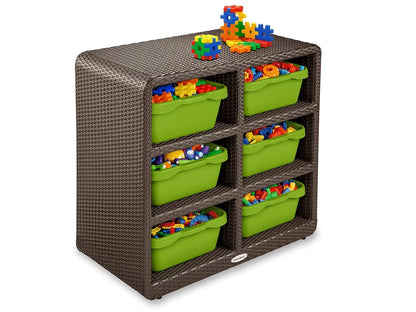 Outdoor 6-Cubby Storage Unit - US 3881