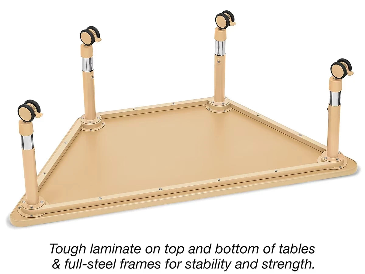 Flex-Space Jr.® Mobile Trapezoid Table - US 4189