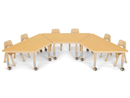 Flex-Space Jr.® Mobile Trapezoid Table - US 4189
