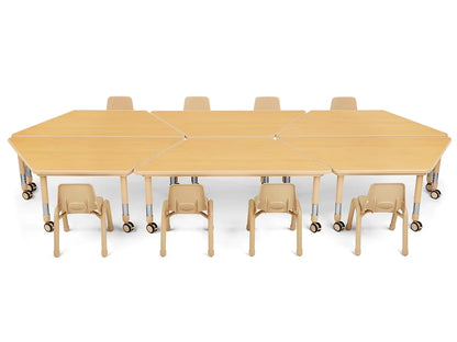 Flex-Space Jr.® Mobile Trapezoid Table - US 4189