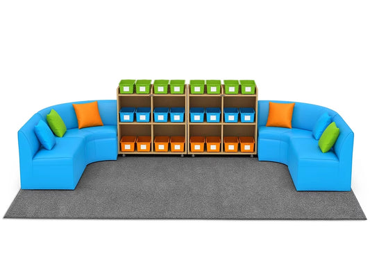 Flex-Space Comfy Couch Reading & Research Zone - US 9247