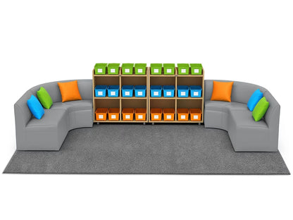 Flex-Space Comfy Couch Reading & Research Zone - US 9247