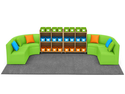 Flex-Space Comfy Couch Reading & Research Zone - US 9247