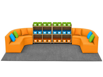 Flex-Space Comfy Couch Reading & Research Zone - US 9247