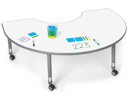 Flex-Space Write & Wipe Mobile Group Table - US 6944