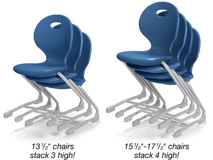 Modern Edge Ergo Bounce Cantilever Chairs - US 1017