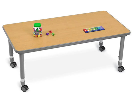 Flex-Space Mobile Rectangular Tables - Maple - US 4444