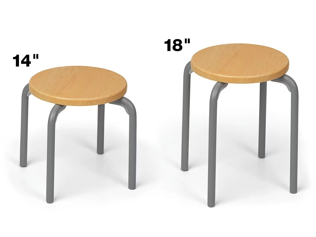 Flex-Space Premium Stacking Stools - Maple - US 9765