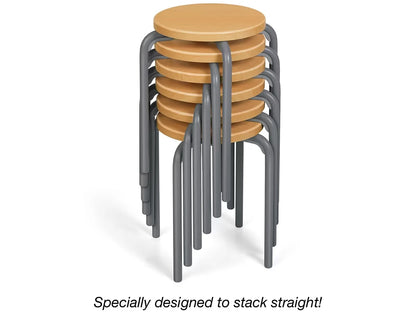 Flex-Space Premium Stacking Stools - Maple - US 9765