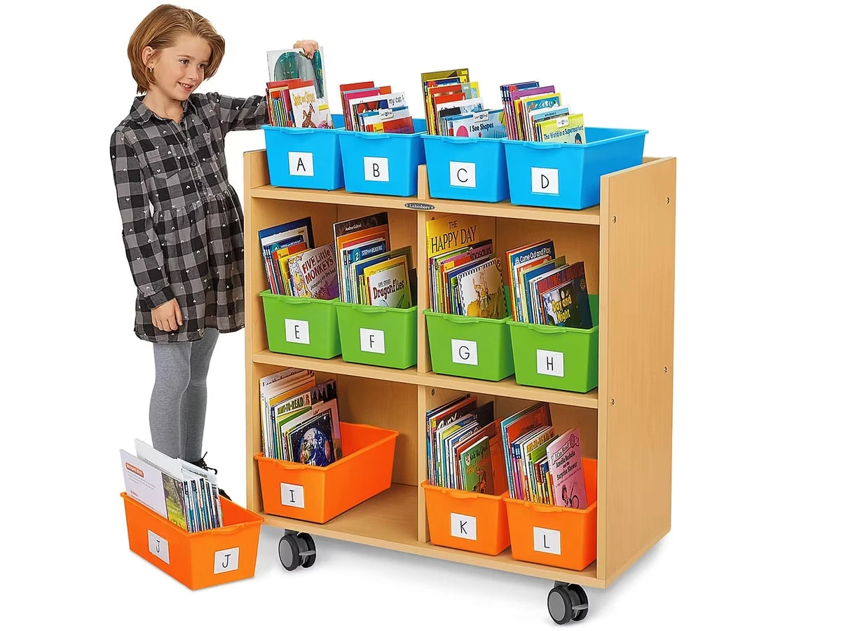 Flex-Space Mobile Book Bin Storage Center - Maple - US 2101