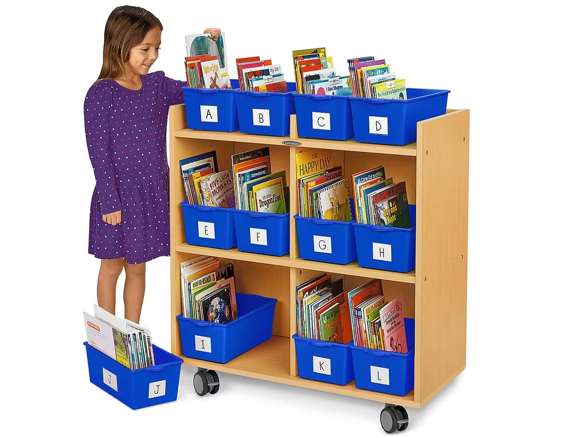 Flex-Space Mobile Book Bin Storage Center - Maple - US 2101