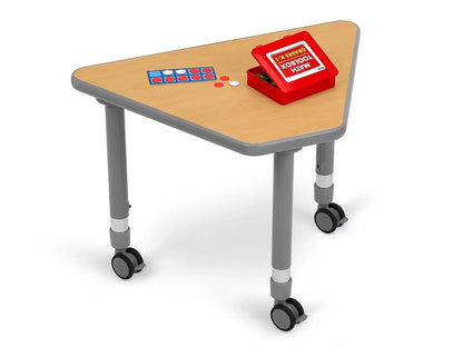 Flex-Space Mobile Wedge Student Desk - Maple - US 2851