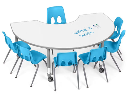 Flex-Space Write & Wipe Group Table Teaching Zone - US 4950
