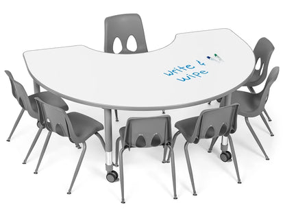 Flex-Space Write & Wipe Group Table Teaching Zone - US 4950