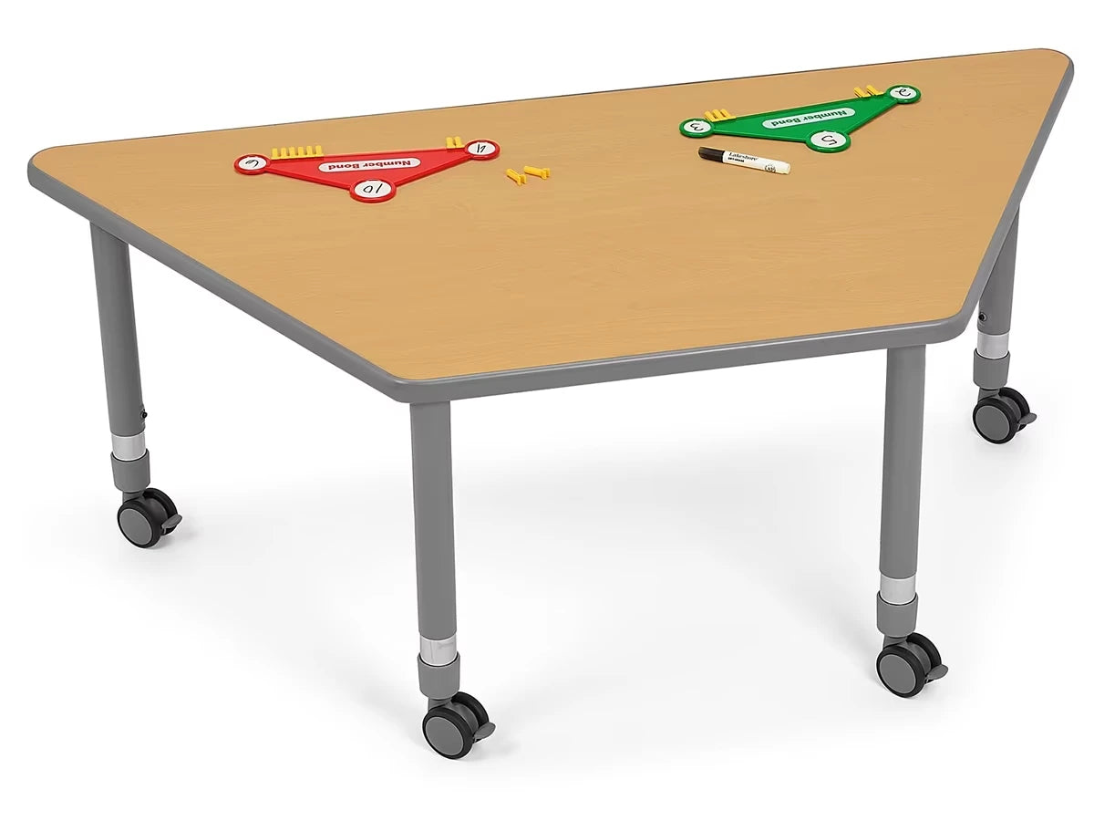 Flex-Space Mobile Trapezoid Table - Maple - US 2392