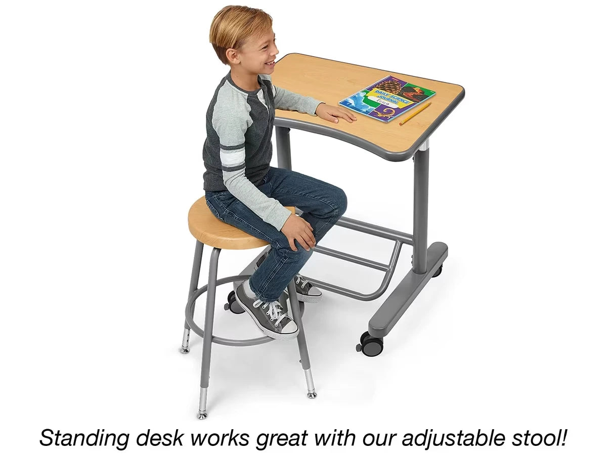 Flex-Space Mobile Standing Desk - Maple - US 3851