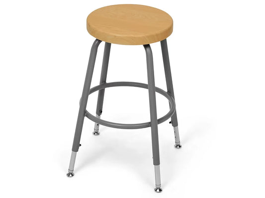 Flex-Space Height-Adjustable Stool - Maple - US 9896