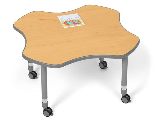 Flex-Space Mobile Clover Table - Maple - US 6934