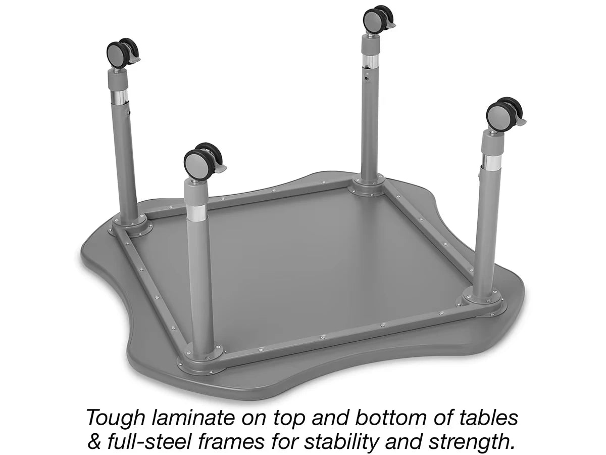 Flex-Space Mobile Clover Table - Maple - US 6934