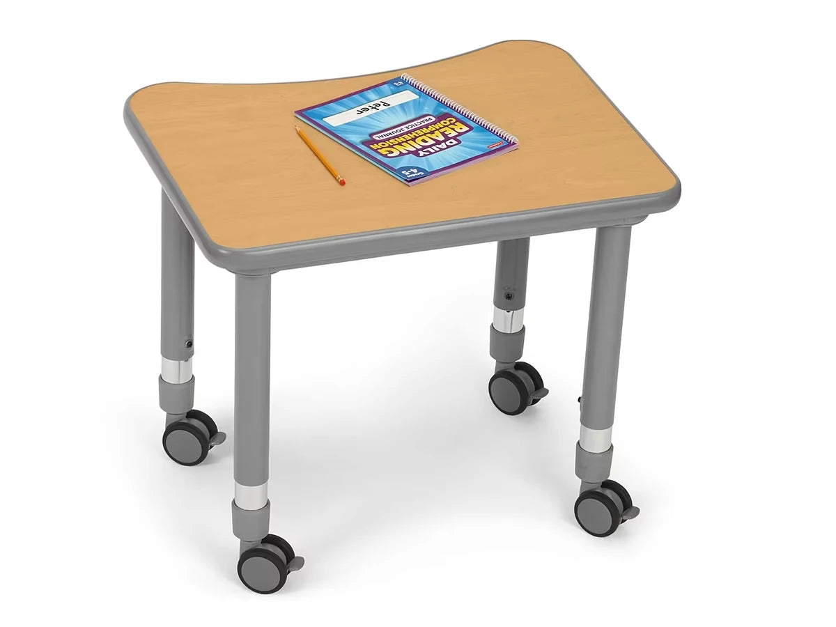 Flex-Space Mobile Student Desk - Maple - US 1879