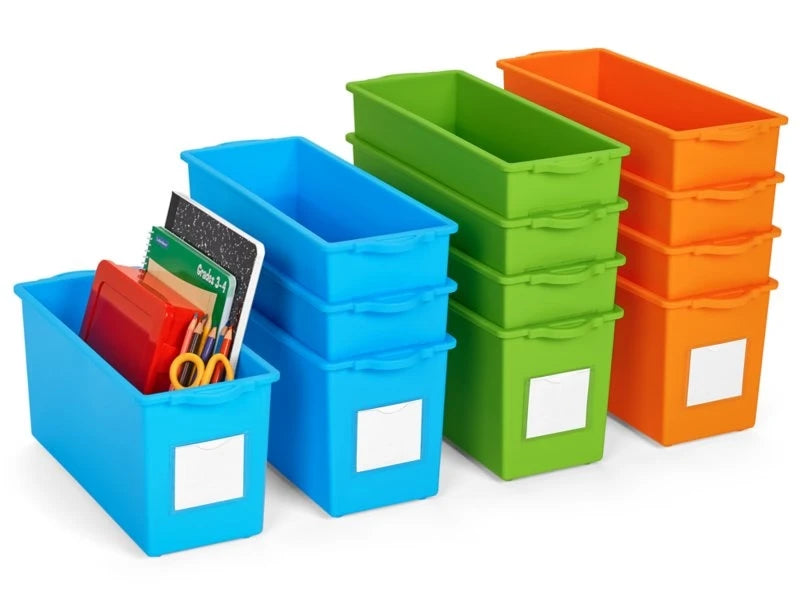 Flex-Space Mobile Storage Bin Center for 12 Students - Maple - US 5104