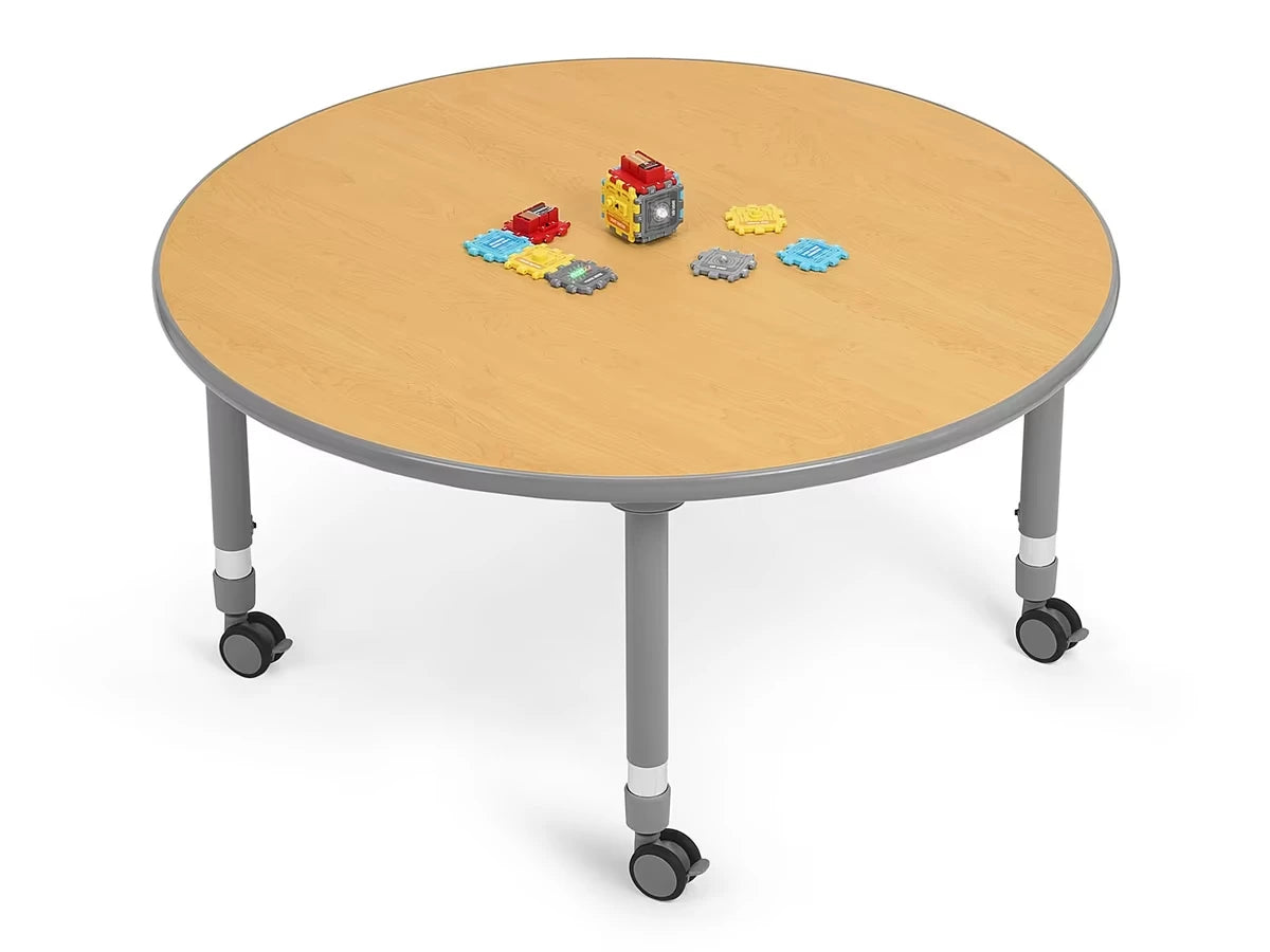 Flex-Space Mobile Round Tables - Maple - US 1360