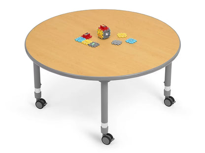 Flex-Space Mobile Round Tables - Maple - US 1360