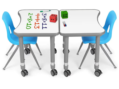 Flex-Space Write & Wipe Mobile Student Desk - US 9496