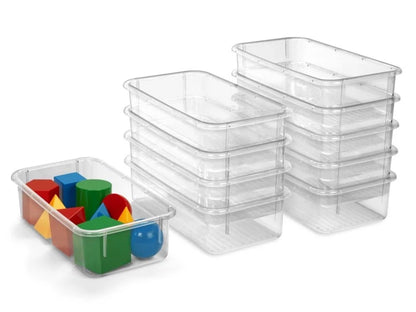 Flex-Space Mobile Clear-View 10-Bin Storage Center - Maple - US 9625