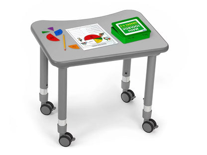 Flex-Space Mobile Student Desk - Gray - US 1453