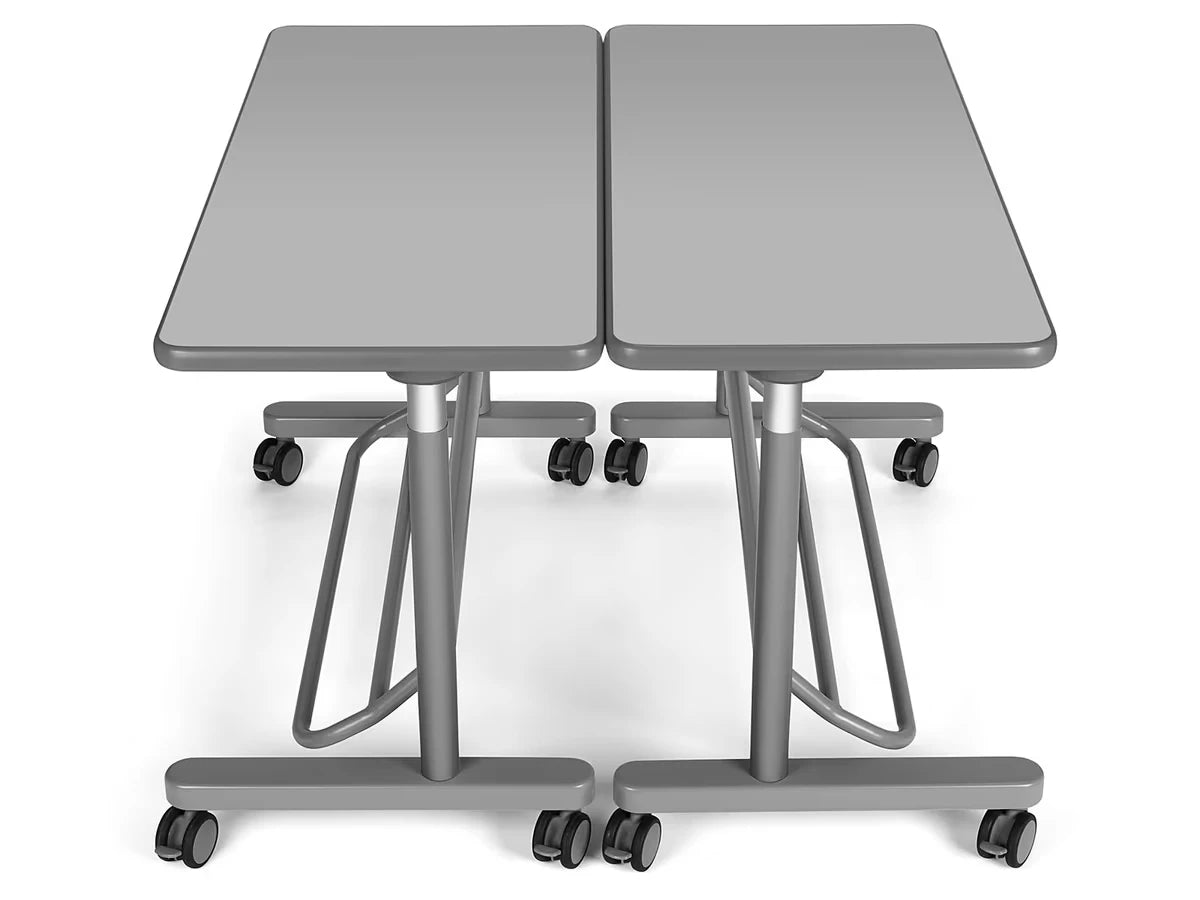 Flex-Space Mobile Standing Desk for Two - Gray - US 9439