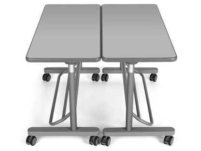 Flex-Space Mobile Standing Desk for Two - Gray - US 9439