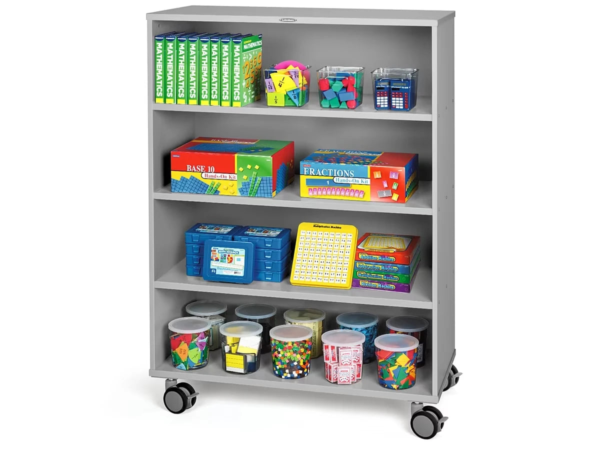 Flex-Space Mobile 4-Shelf All-Purpose Storage Unit - Gray - US 7275